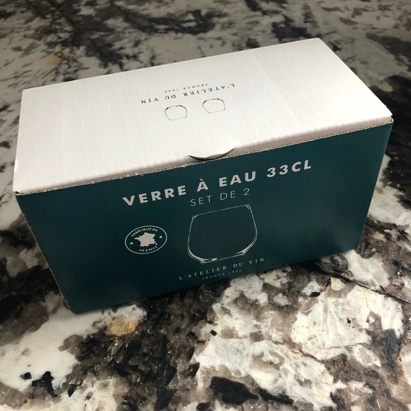 L’ATELIER DU VIN - Set of 2 Water Wine Mix Drink Glasses - France - Picture 3 of 8